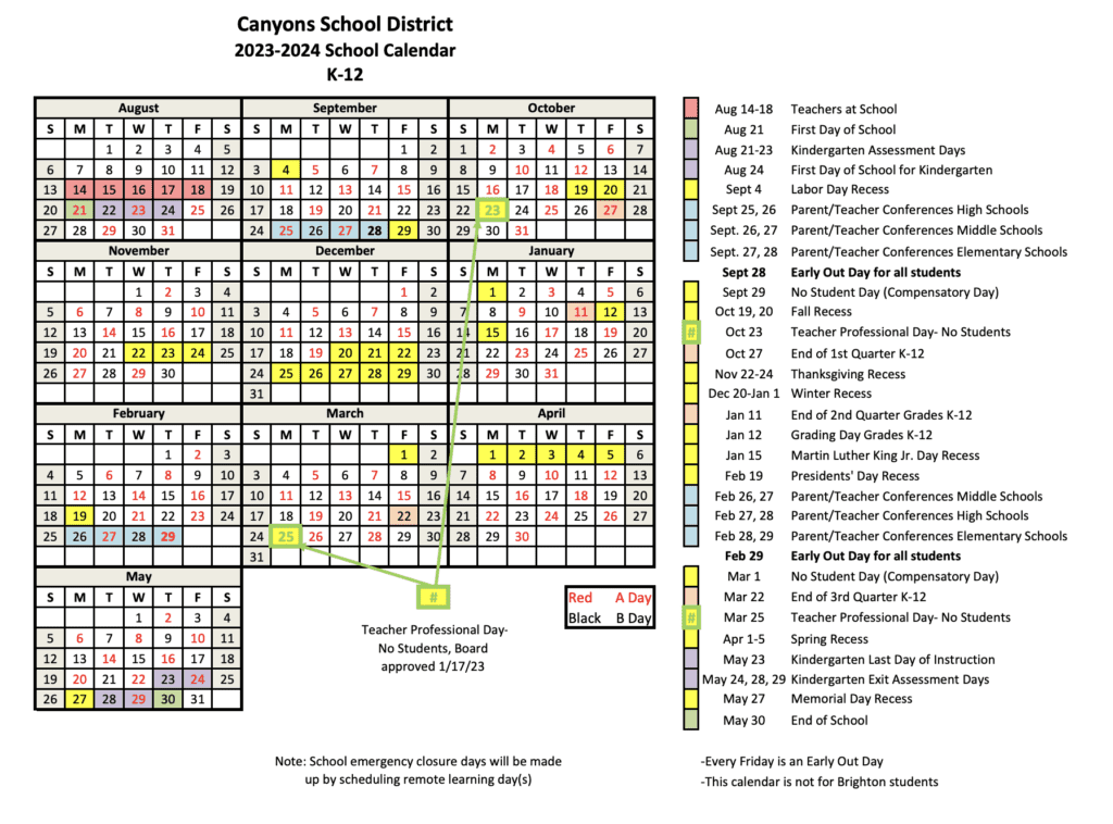 Calendar – Mount Jordan Middle
